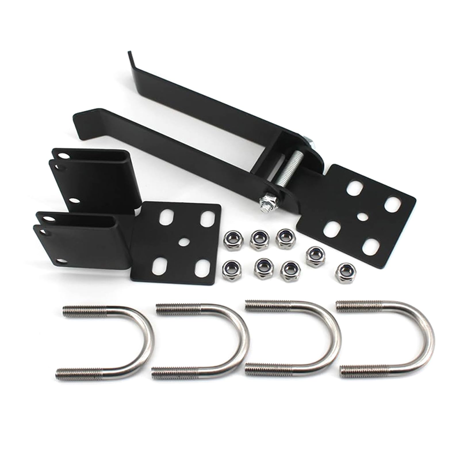 Stable Chain Link Double Gate Latches with Padlock Holes Powerful Arm Designs Ranch Fence Gate Latches for 1.375in Frame Weatherproof
