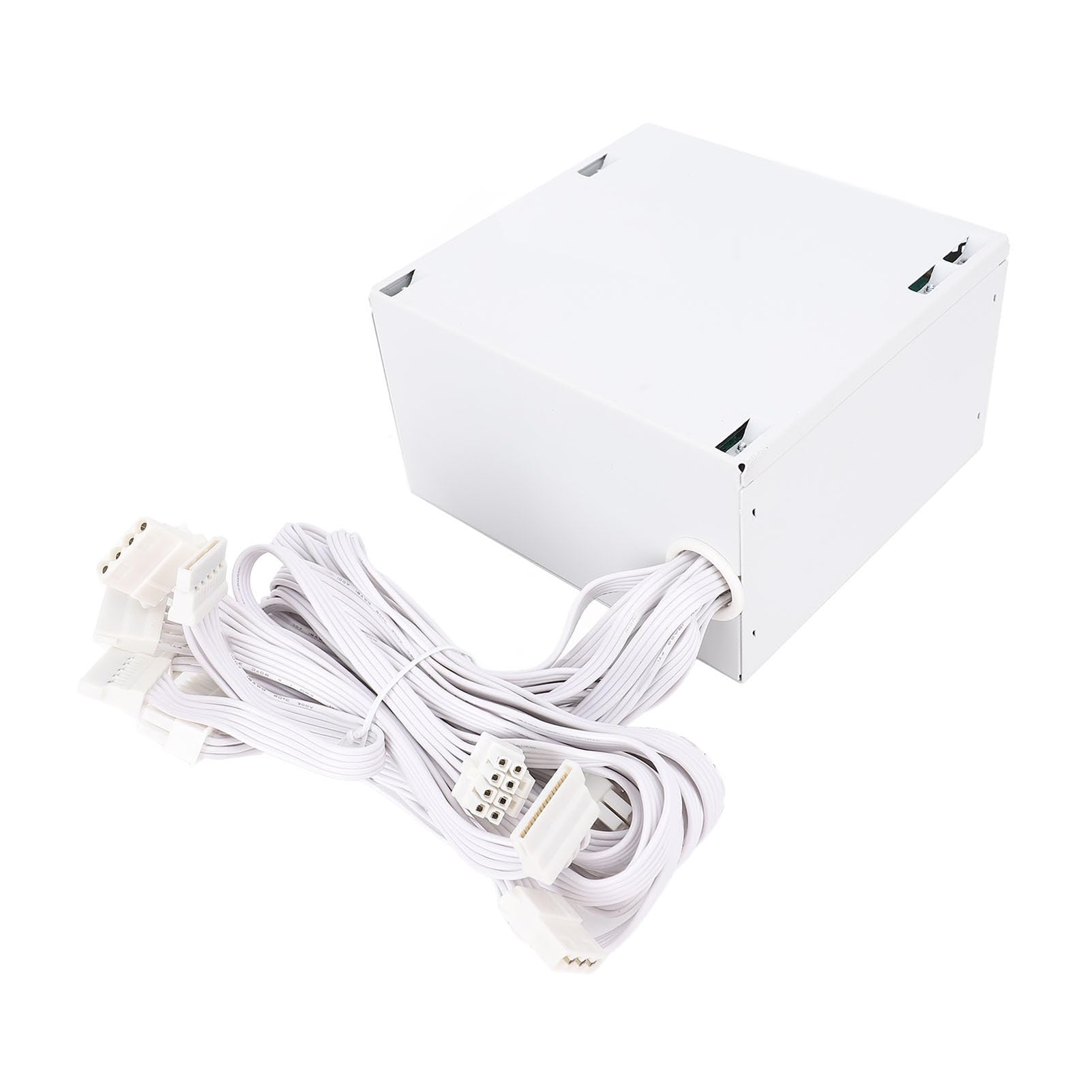 Fuente de Alimentación de Computadora de Escritorio de 500W Ahorro de Energía Eficiente de Guardia Completo Lineback Dual Core para Material de Juego de PC Aluminio Aluminio con Neto, 1