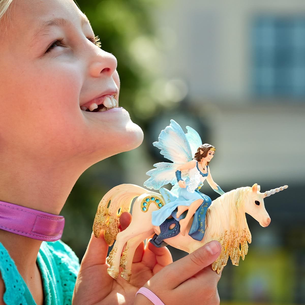 Schleich bayala Unicorn Toys for Girls and Boys Mermaid Eyela Doll Riding on Golden Unicorn Figurine, Ages 5+