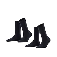 FALKE Softmerino Multipack W So lana cotone tinta unita confezione di 2 paia