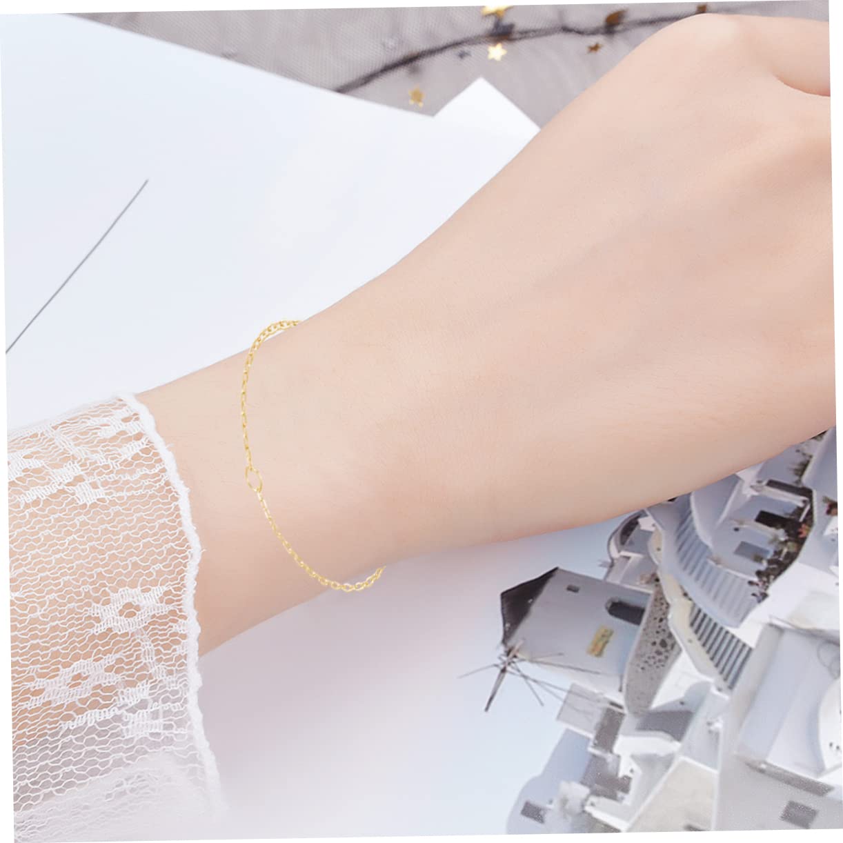 STOBOK 9 Stk Armband Halskette Extender Schwanzkette verlängerungskette verlängerung für armband Charm-Armbänder DIY verstellbare Kette eine Halskette Schmuck Armbandverlängerungen Charme