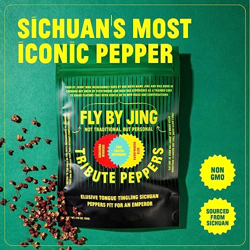FLYBYJING Tribute Pepper, Premium Sichuan Pepper Sourced from Chengdu, Tingly and Numbing w/Floral and Citrus Notes, Make Iconic Dishes like Mapo Tofu and Dan Dan Noodles, Elevate any Meal (50g) image 5