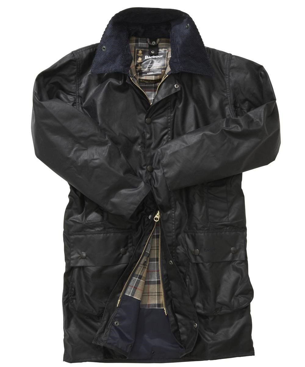 Barbour Men's Border Wax Jacket - Navy MWX0008NY91 (A201)
