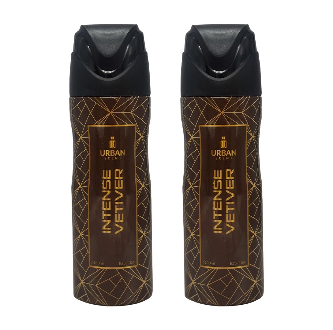 Lyla Blanc Urban Scent Intense Vetiver Deodorant | Long-Lasting Fresh Fragrance | Cypress, Bergamot, Sandalwood & Vetiver | Deodorant for Men & Women | 200ml Pack of 2-picture-36
