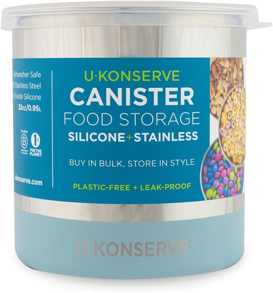 U Konserve Stainless Steel Bulk FoodStorage Canisters 32oz