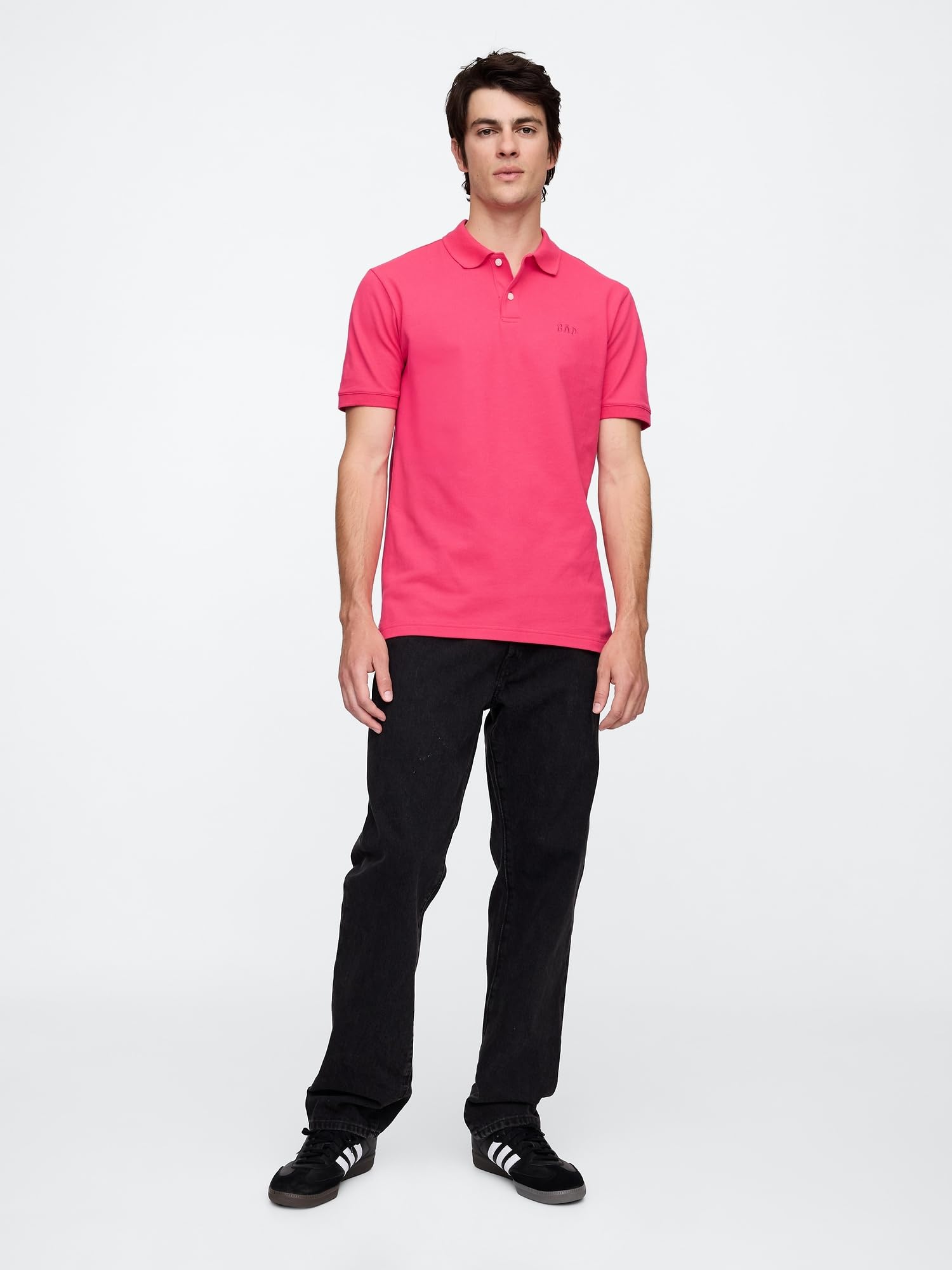 Gap Logo Pique Polo Camisa Hombre