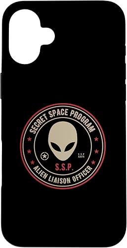 Vista 58 de iPhone 12 Pro Max Secret Space Program / Alien Liaison Officer Insignia Design Case