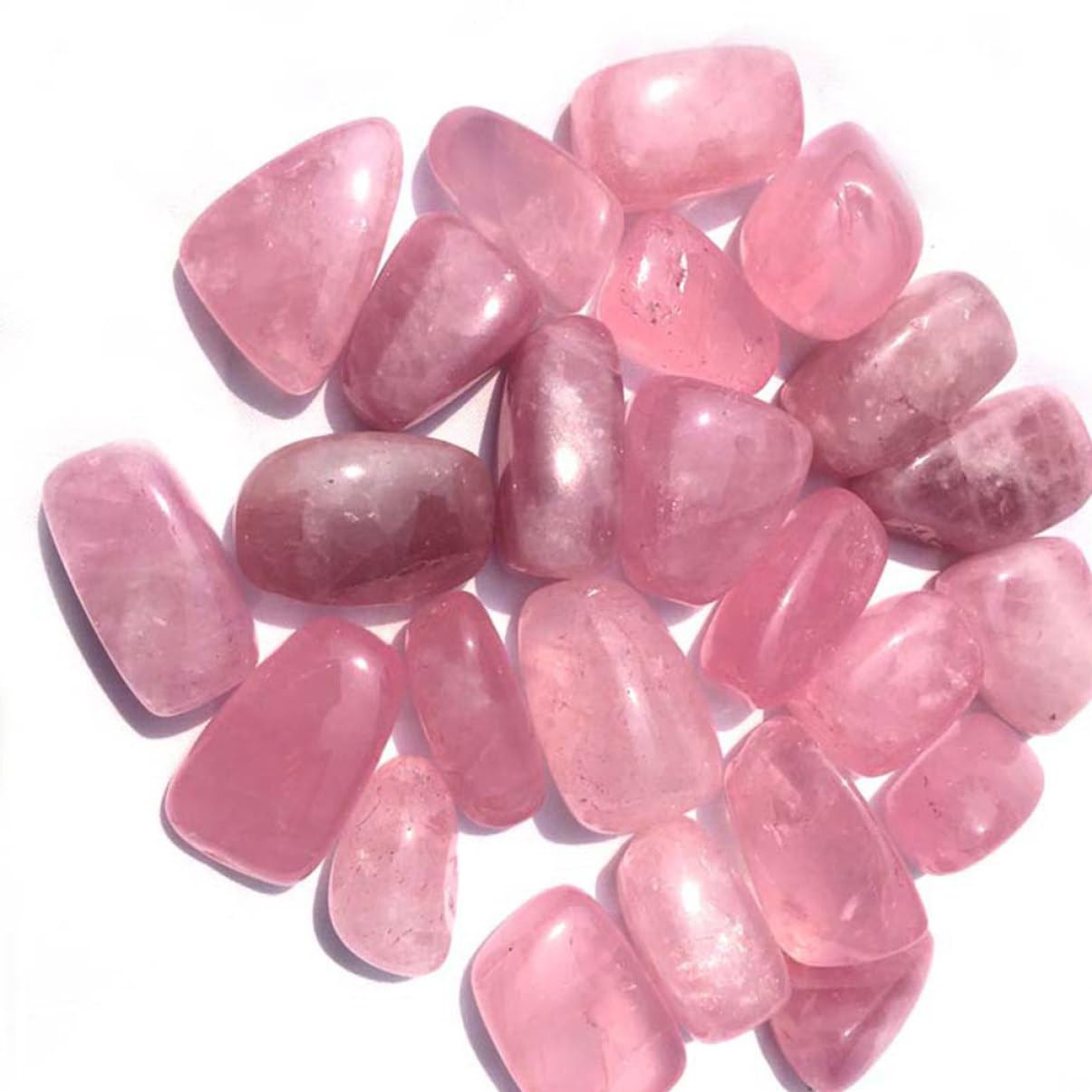 Unomor 1Pack Natural Pink Crushed Crystal Rocks Irregular Shape for Home Decor Fish Tanks Flowerpots for DIY Crafts