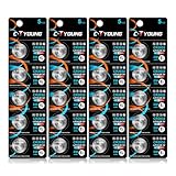 Rechargeable 2032 Batteries 3.6V Lithium Ion Button Coin Cell Batteries of Key Fob Batteries CR2032 Rechargeable (4pcs)