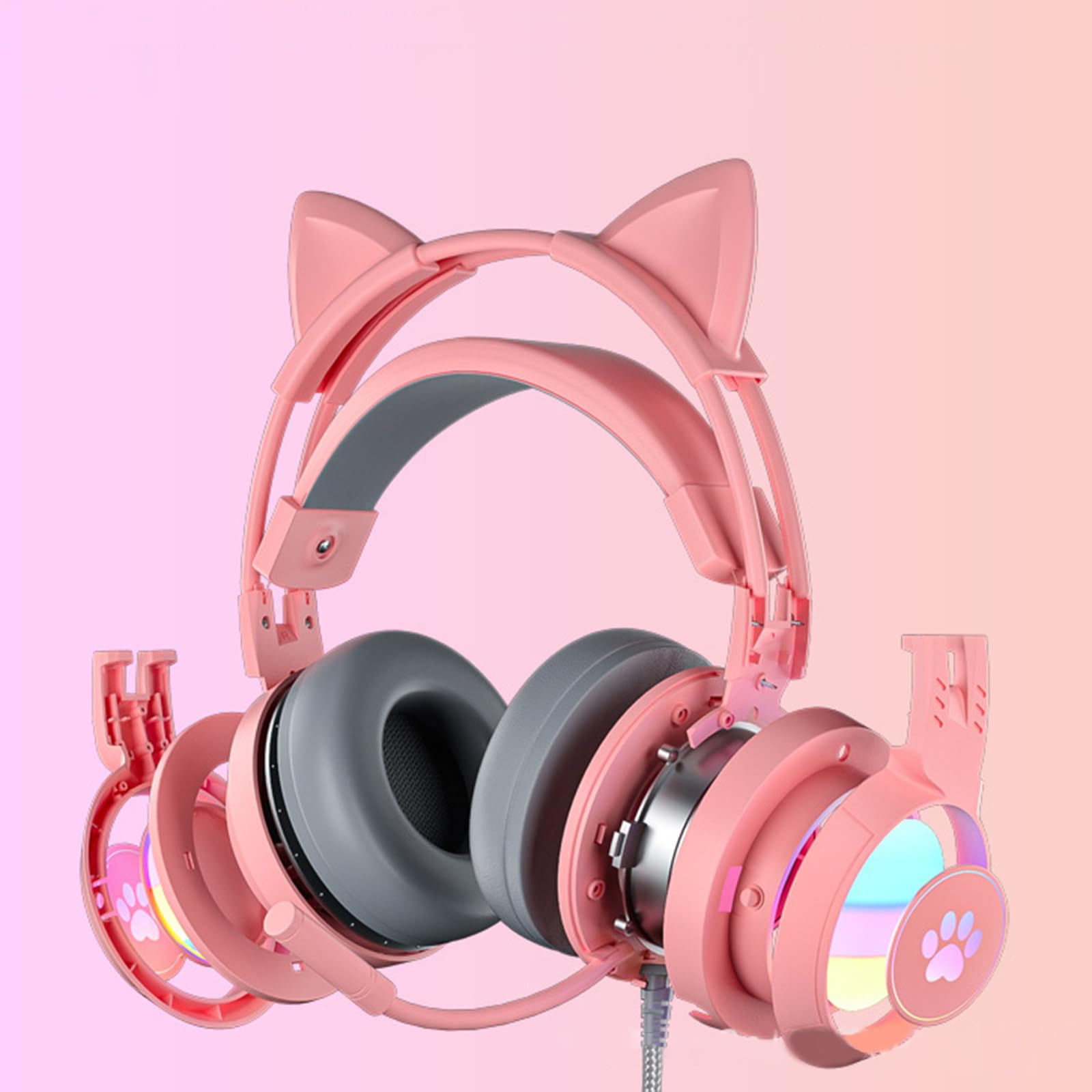 G25 przewodowe słuchawki gamingowe 3,5 mm wtyczka Glowin Gamer Headset Stereo Surround Sound z mikrofonem dla graczy, pracy biurowej