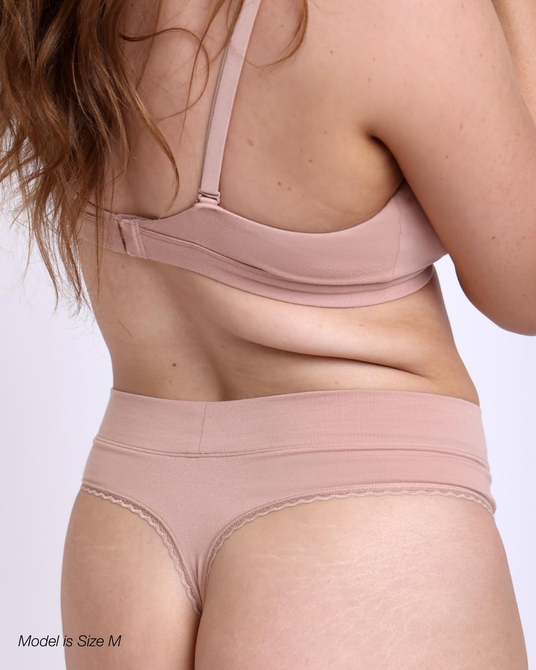 La Coochie Organic Cotton High Rise Thong Underwear, 4 Pack - Image 5