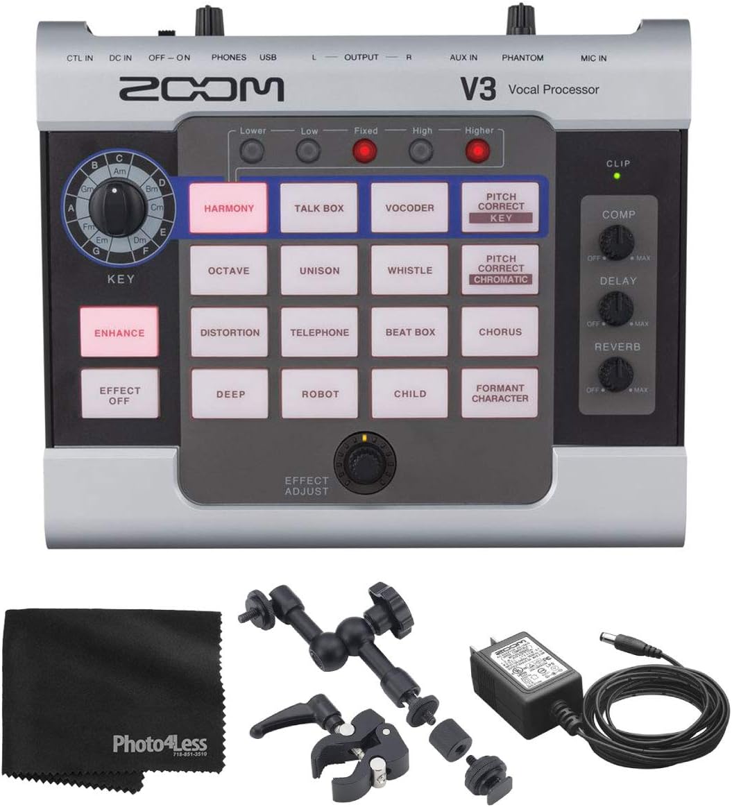 Amazon.com: Zoom V3 Vocal Effects Processor For Streaming and Recording ...