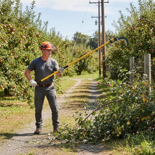 Image of Heavy Duty Sickle Head | Coconut Plucker, Grass Cutter & Branch Cutting Tool | Hardened Steel Agricultural Hand Tool for Farming, Gardening & Harvesting (1 Pc)