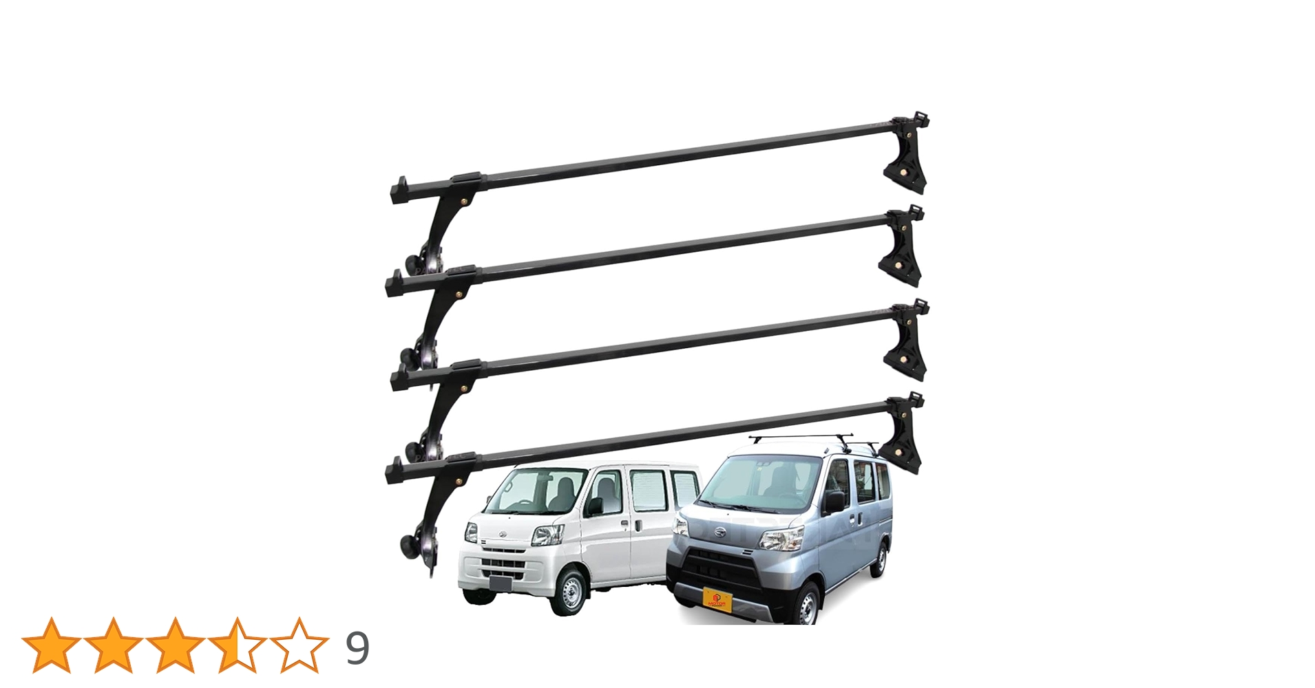 Amazon | MOTOR POWER ルーフキャリア ベースキャリア 4本セット