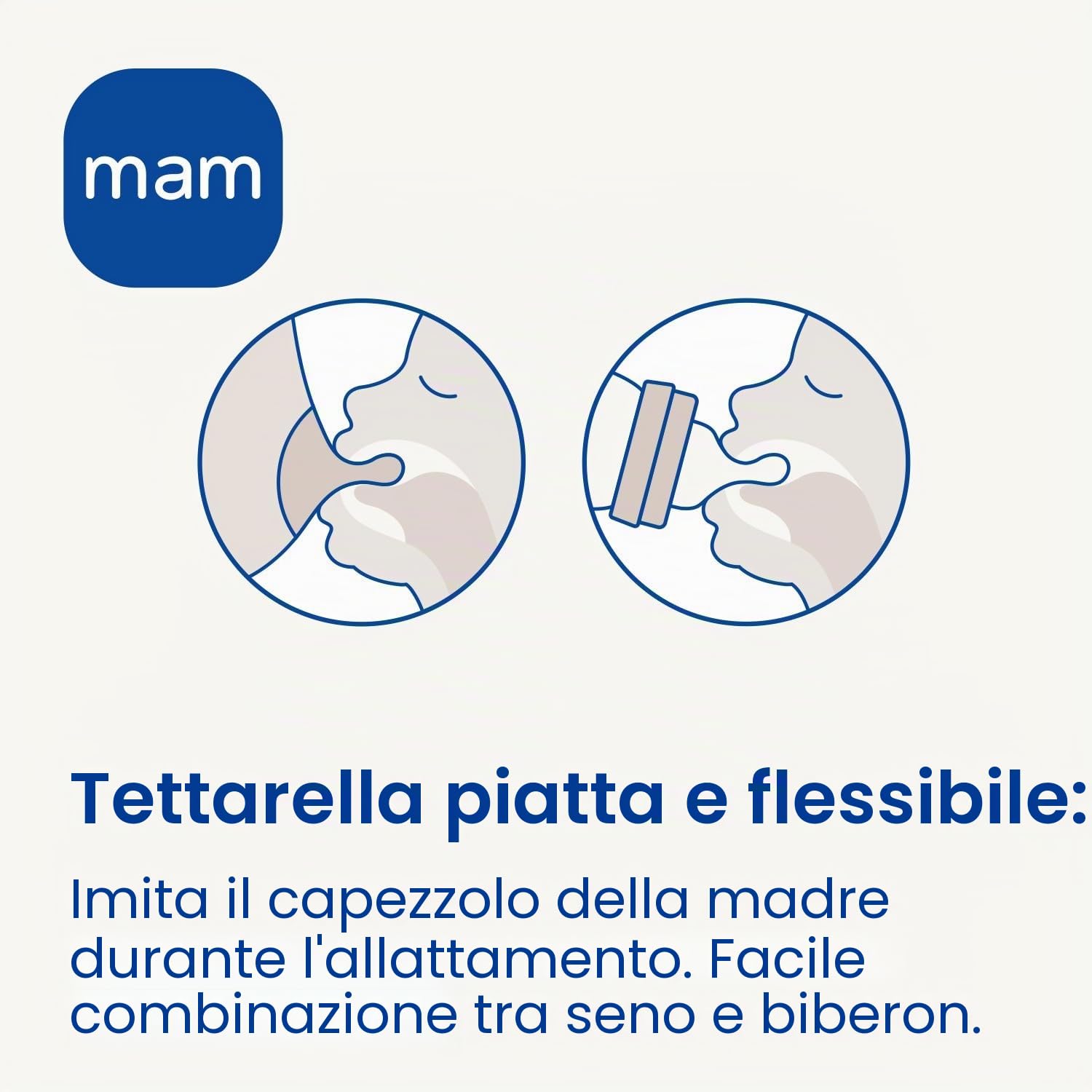 Istruzioni in Lingua Straniera - Mam Easy Active Baby Bottle, Biberon Grande per Apprendimento Ergonomico, Facile da Impugnare, Tettarella N. 3 in Silicone e Coperchio Salvagoccia, 4 Mesi, Blu, 330 Ml
