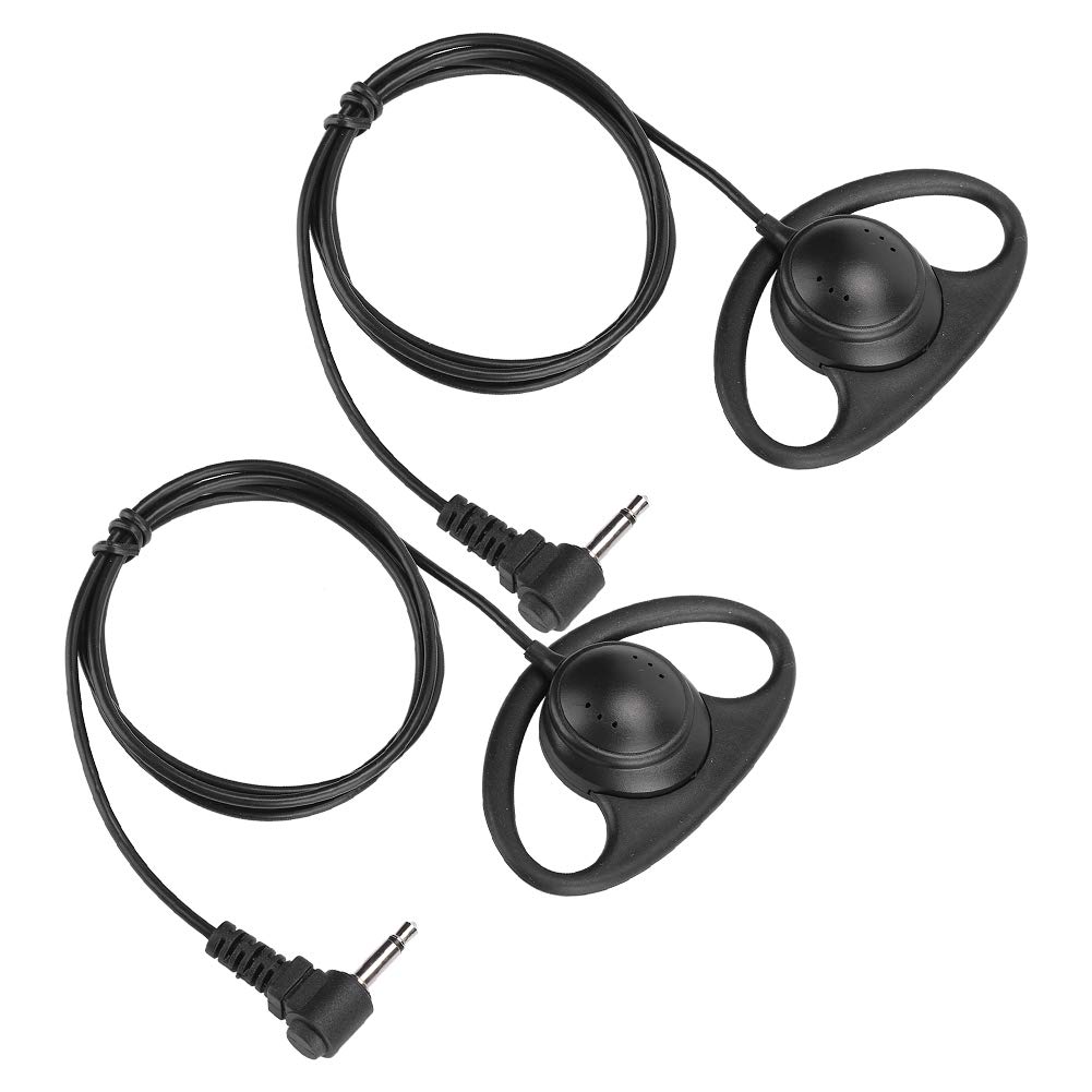 Hanging Headset, 2 Pieces of Wired Headphones Earphones with Overear Without PTT or Microphone, Headphone Headset for Military Use, Night Clubs, Bars