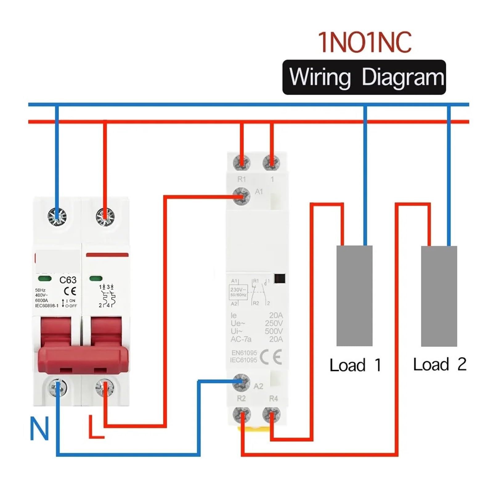 Din-Schienen-Haushalts-Wechselstrom-Modular-Schützschalter-Controller