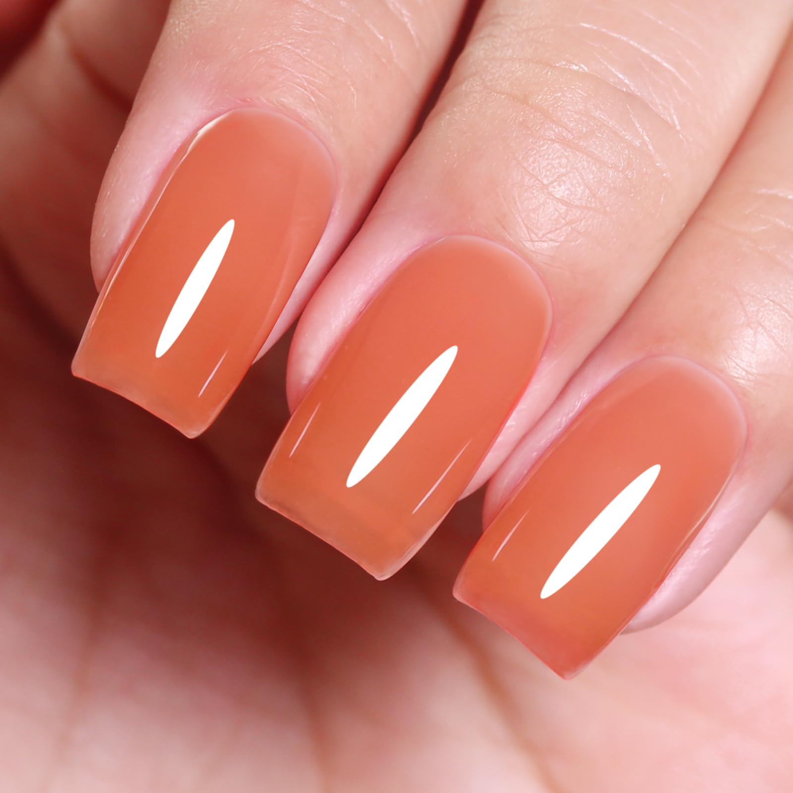 Amazon.com : Jelly Gel Polish, 0.5 Fl Oz Coral Peach Jelly Nail