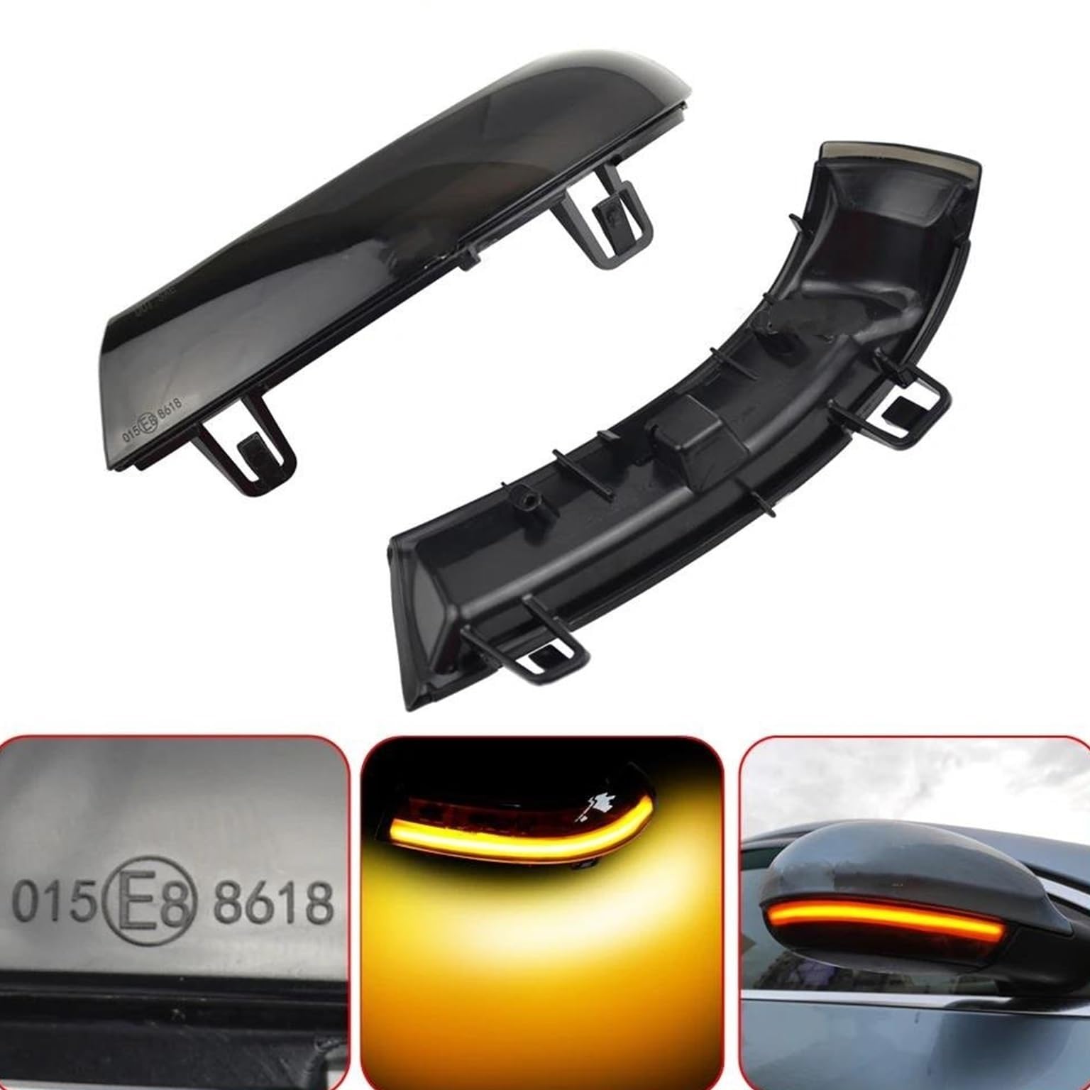 Clignotant rétroviseur Clignotant dynamique LED Compatible avec Skoda Pour Superb B5 2002-2008 - Feu de direction