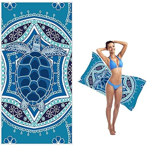 LERANXIN Strandtücher, 150 x 75 cm Mikrofaser Handtuch, Schnelltrocknendes Handtuch, Groß Weich und Bequem Outdoor Handtuch Cover