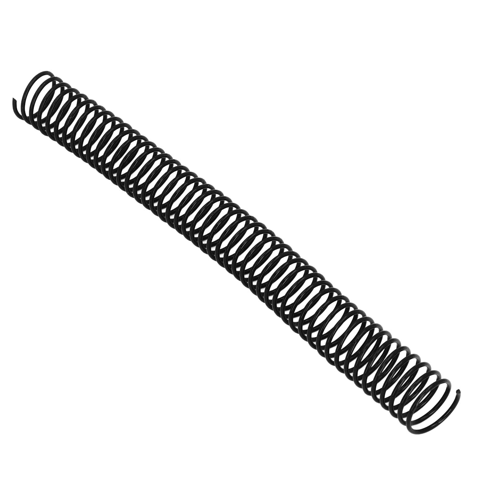 35 sztuk cewek do bindowania papieru A4, średnica 25,4 mm, 48 pętli, plastikowe spiralne grzbiety z drutu o podziałce 4:1, pojemność 215 arkuszy, kolor biały (Czarny)