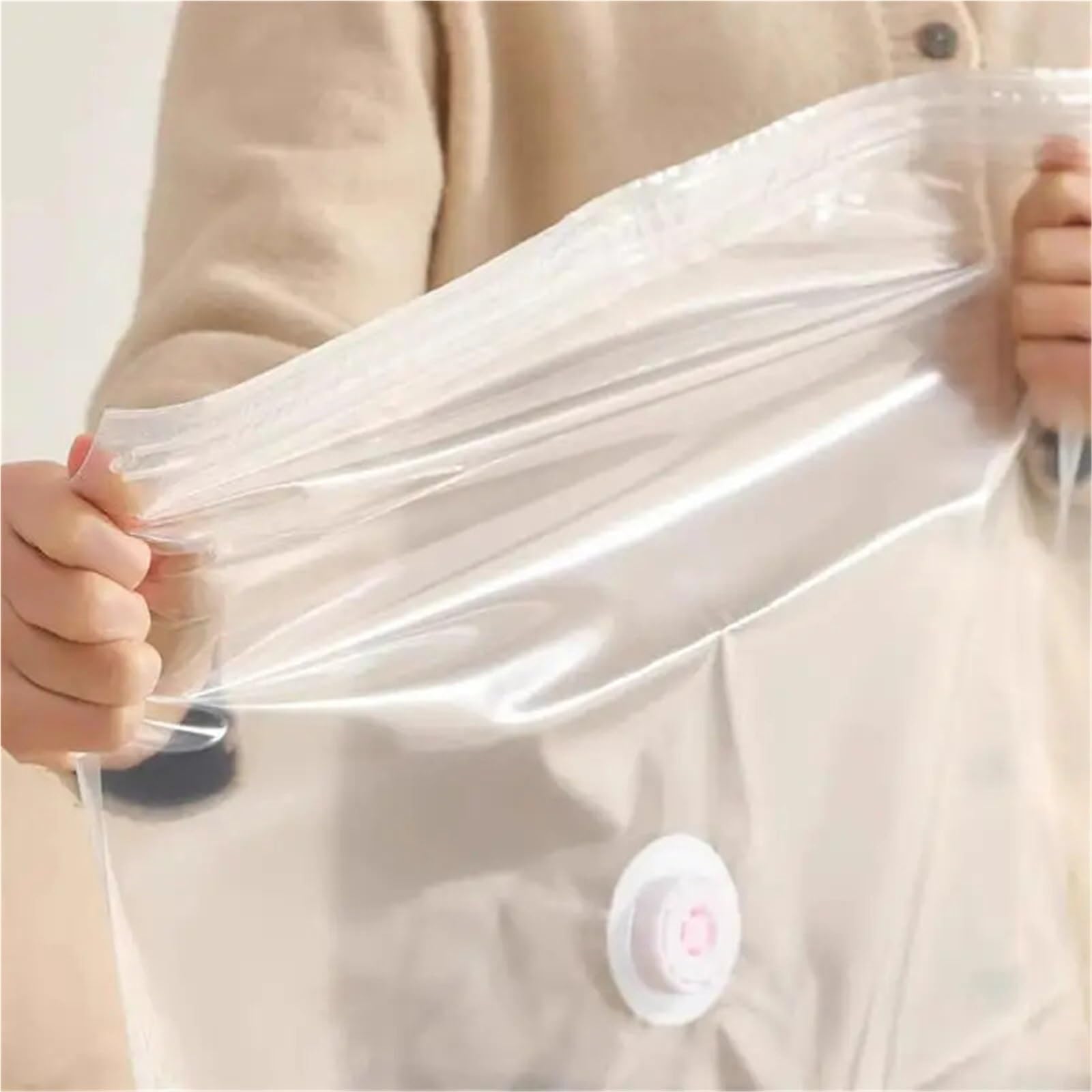 Sacchetti Sottovuoto Vestiti Non sono necessari sacchetti for aspirapolvere con pompa, contenitori in plastica di grandi dimensioni