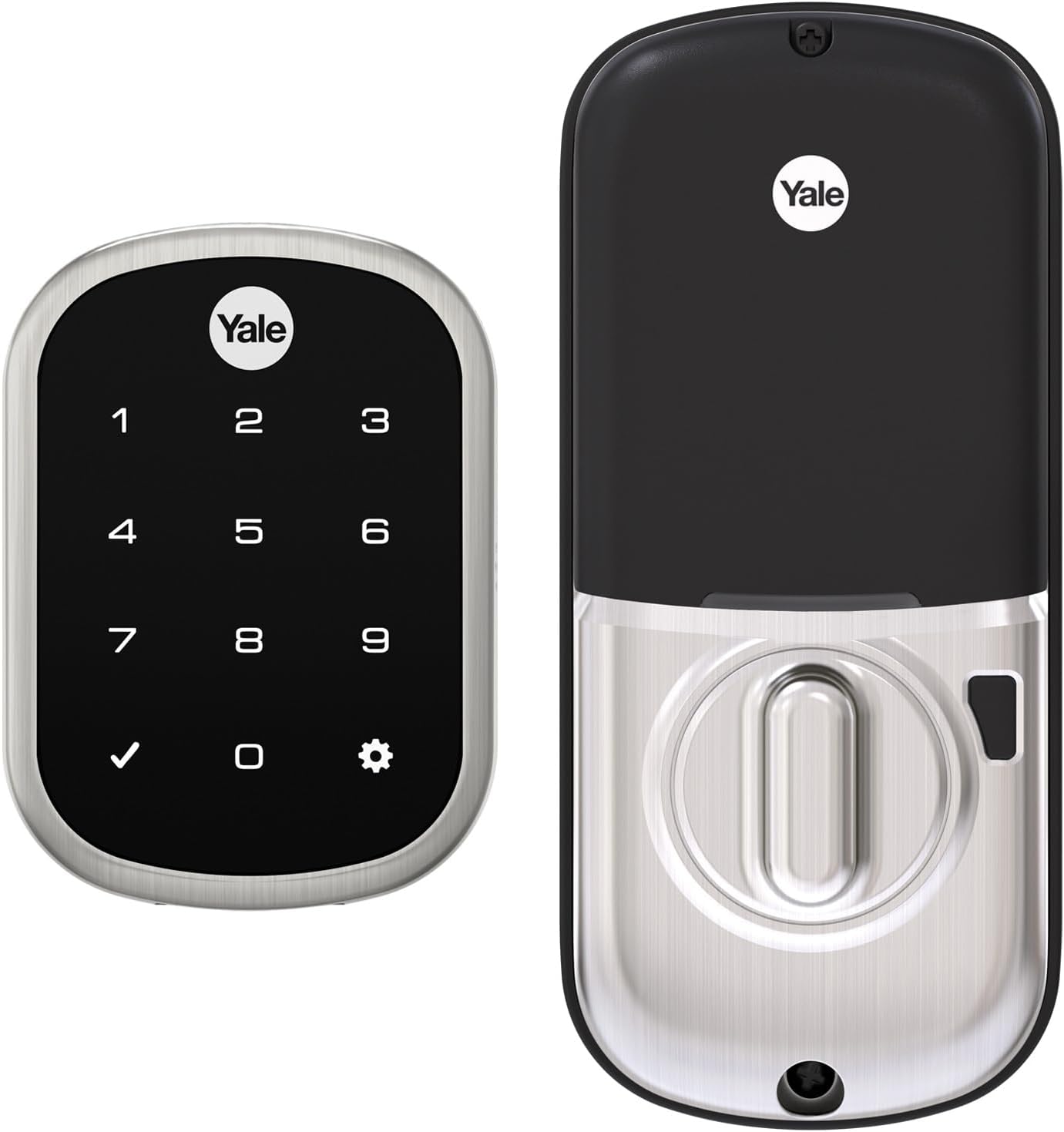 Security Deadbolt Lock SL with Z-Wave, Satin Nickel Keyless Entry Door Lock with Electronic Touchscreen Keypad for Code, ‎YRD256-ZW2-619