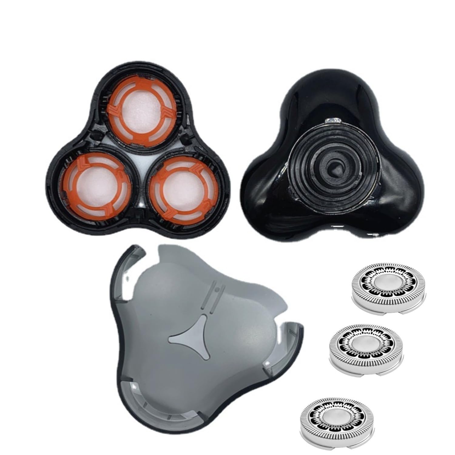 SH90 Shaver Replacement Whole Heads Compatible with Norelcos 9000 Series 8000Series, 9000 Replacement Head Compatible with S9531 S9721/84 S9511 S8950