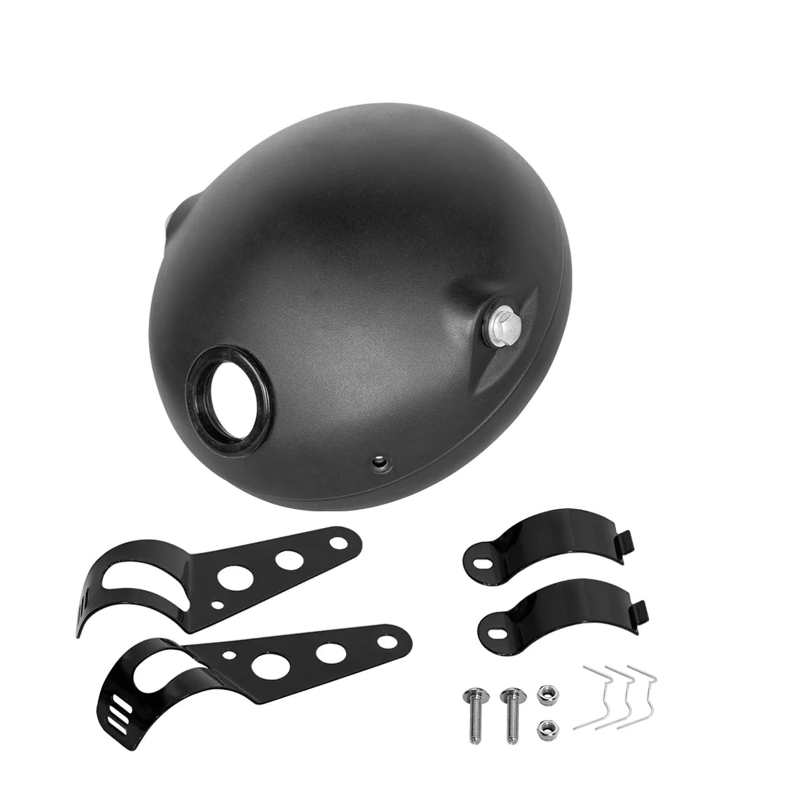 Asadf Light Motorbike Headlights 7Inch Led Motorcycle Head Universal 7.5" Round Head For Cafe For Racer For Bobber Led Headlight(Only Set Housing)