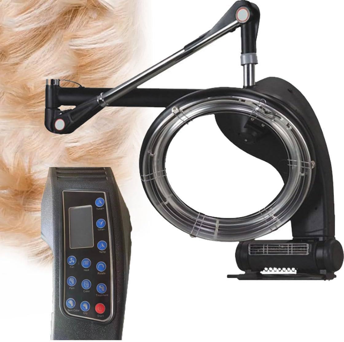 950w 1200w Orbital Hair Dryer 3 in 1 Professional Salon Hair Color Processor Adjustable Temperature Time for Home