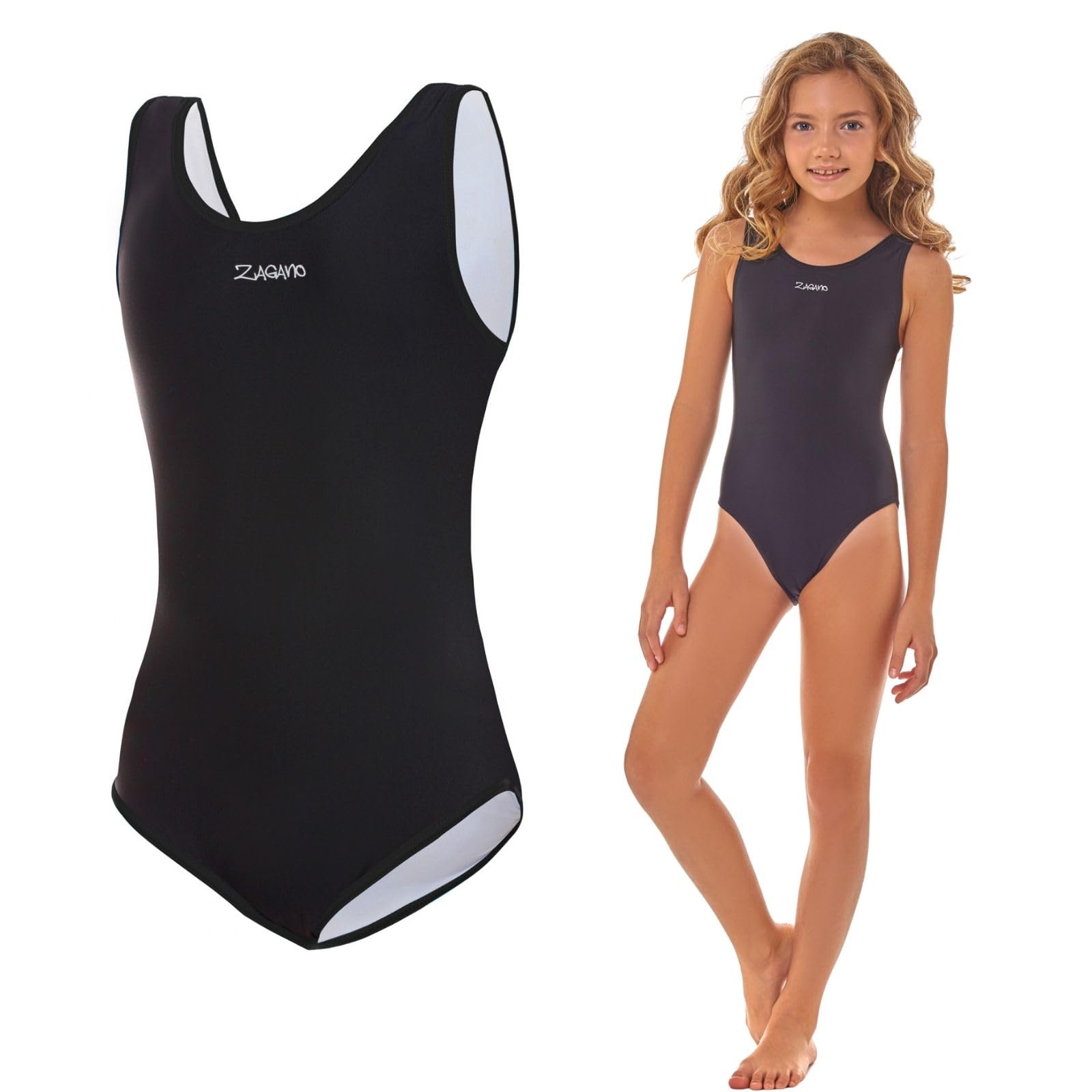 Zagano Girls' Swimsuit, Swimwear, Children’s Swimsuit Children, UV-Resistant, Made of Comfortable Material