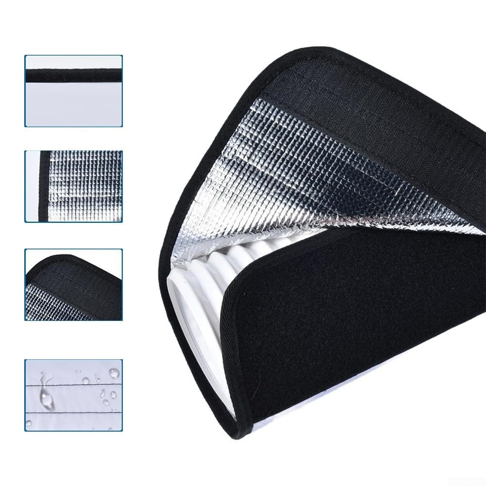 Manguera de aire acondicionado portátil Ilat, cubierta térmica Sve para conducto de escape, kit de envoltura de tubo de ventilación de CA, conducto de refrigeración térmico, tubo de eficiencia
