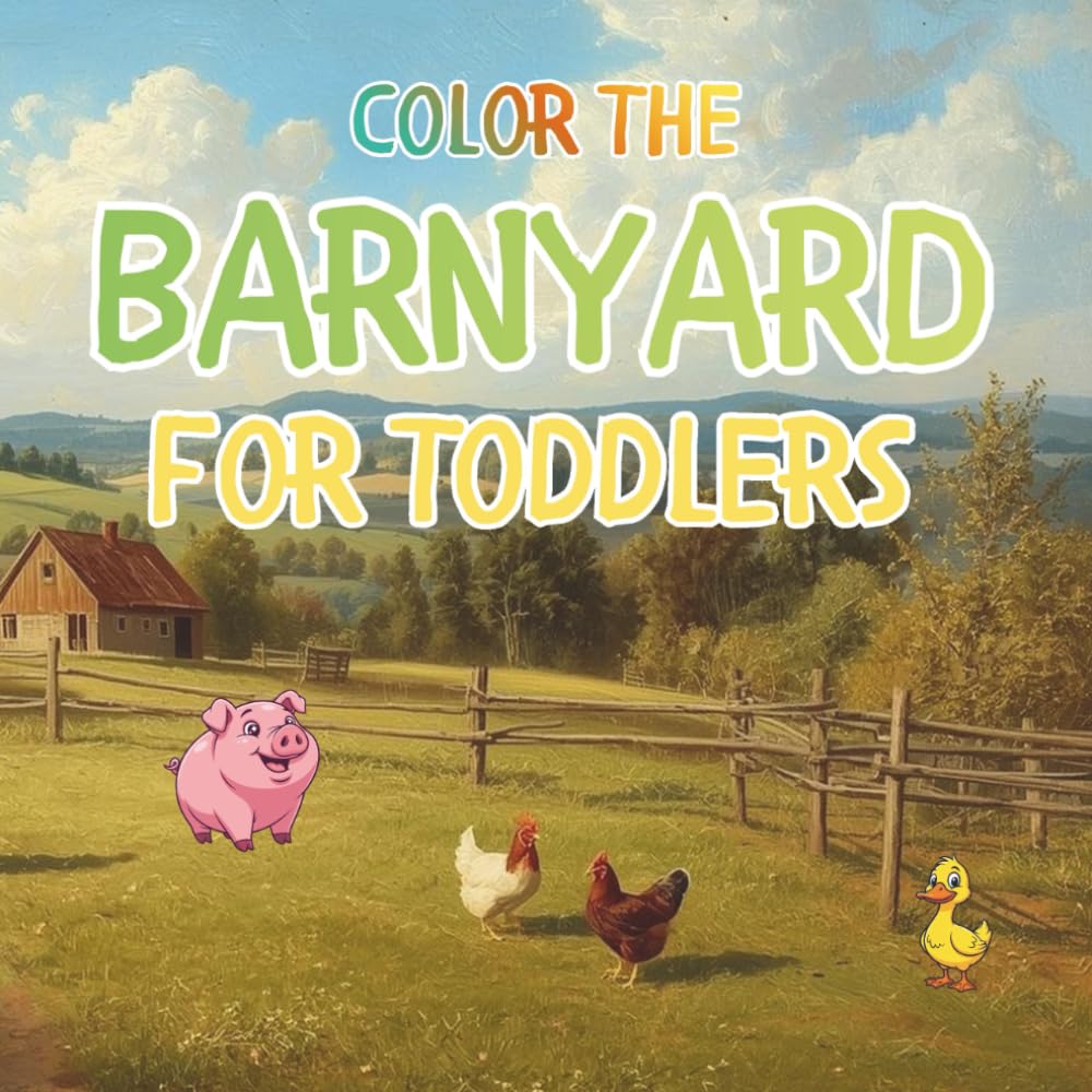 Color the Barnyard: Easy Farm Animal Coloring for Little Hands (Ages 2–5)