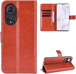 Case for Huawei Honor 50 Case Cover,Flip Leather Wallet Cover Case for Huawei Honor 50 5G NTH-AN00 NTH-NX9 NTH-N29 Case Brown