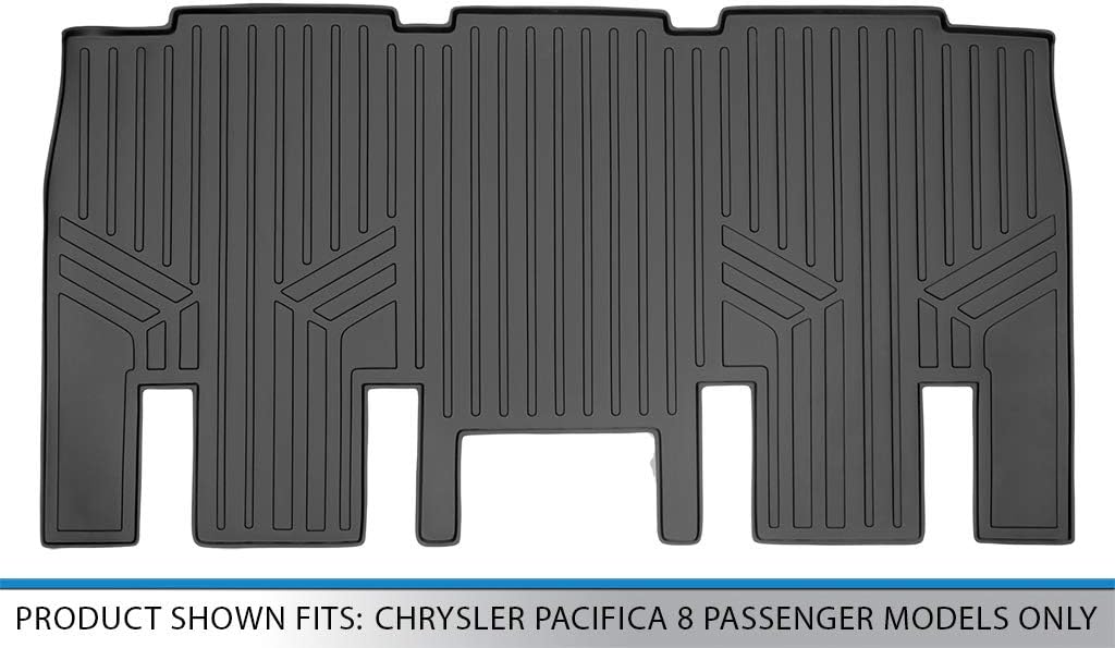 SMARTLINER Custom Fit Floor Mats 2nd Row Liner for 2017-2020 Chrysler Pacifica