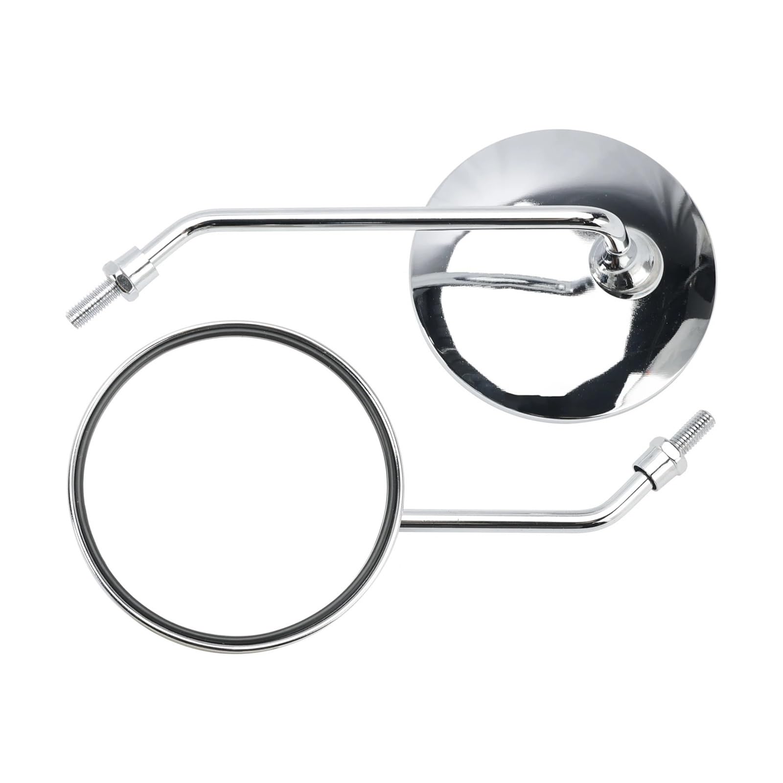 Espejos retrovisores cromados universales M8 para moto CB125S y CL70 6