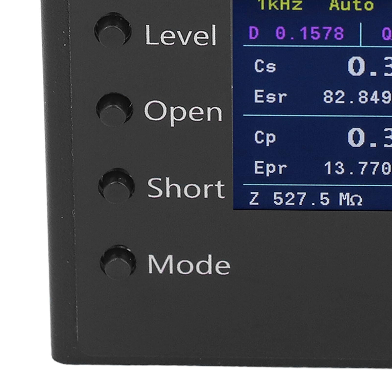 SIXRUN Probador Multímetro Digital de Aleación de Aluminio con Pantalla a Color de 1,54 Pulgadas Medición Automática de 100 Hz a 100 KHz para Pruebas SMD, Reparación Electrónica y Usuarios Aficionados