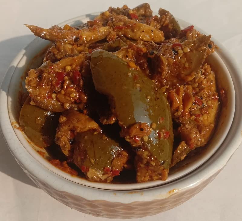 Miniatura 4 de Mother Special Mango Pickle Mango Fresco CaseroAam Ka Aachar (400G) - Receta de la madre  Pepinillo orgánico del norte de la India  Pepinillo de