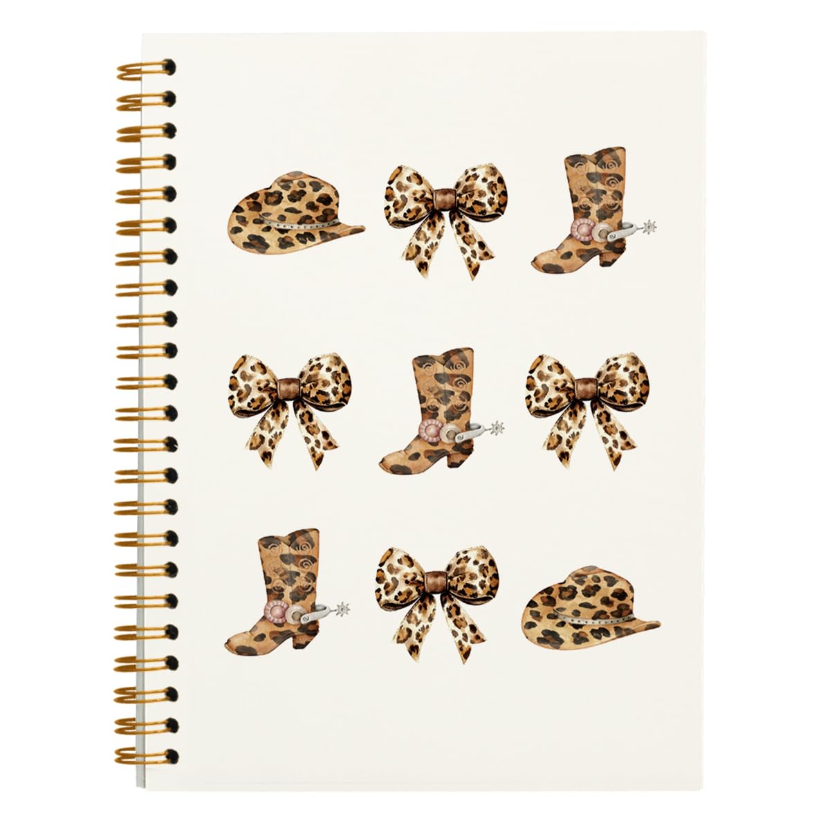 Carnet tendance coquette léopard rose format A5 reliure rigide