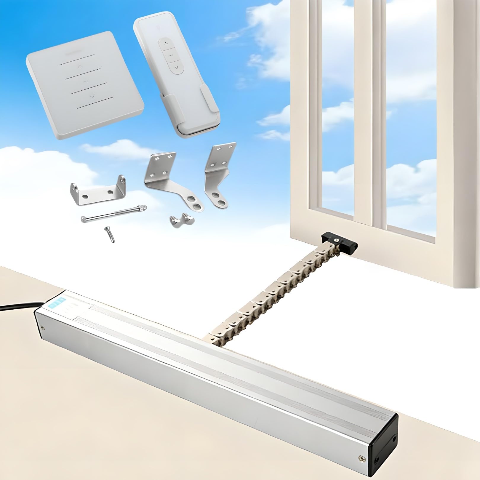 Actuador eléctrico silencioso de 300-1000 mm para automatizar ventanas