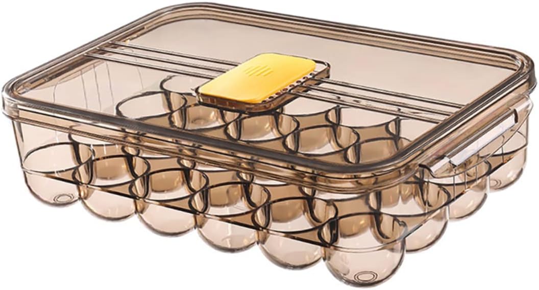 Angoily Box Egg Carton Plastic Food Containers Egg Display Stand Plastic Trays Refrigerator Egg Plastic Serving Tray Egg Holder Fridge Egg Storage Rack Thicken Dispenser The Pet re-usable