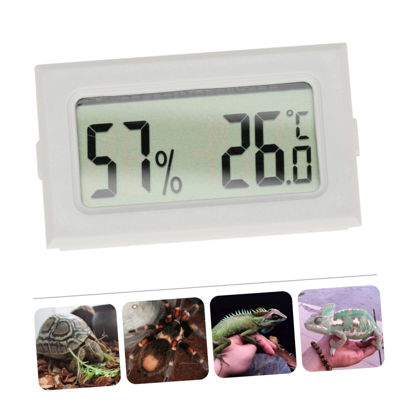 BESPORTBLE 15pezzi Termometro Igrometro Wireless Mini LCD per Terrari e Frigoriferi Misuratore di Temperatura e umidità per Rettili e Animali Domestici Realizzato Materiale Alta Stabilità e