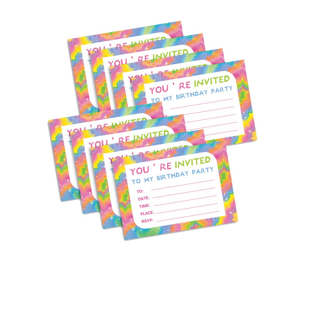 Amazon.com : 16PCS Tie Dye Invitation Card,Tie Dye Party Decoration for  Birthday Party Invitation and Tie Dye Party Supplie for Invite Friends  Family Classmates,Art Favor Birthday Party Supplies : Home & Kitchen