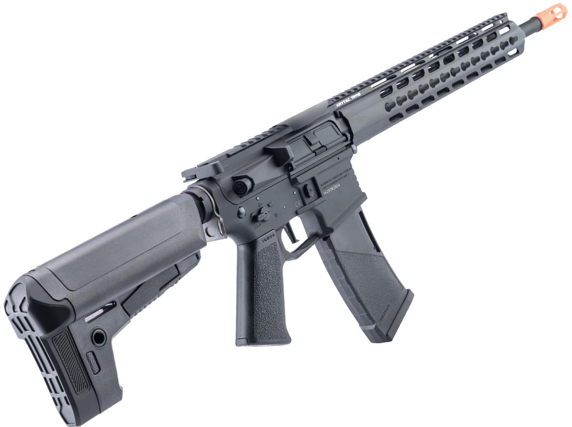 Evike Airsoft - Krytac Full Metal Trident MKII SPR AEG Airsoft Rifle (Color: Black)