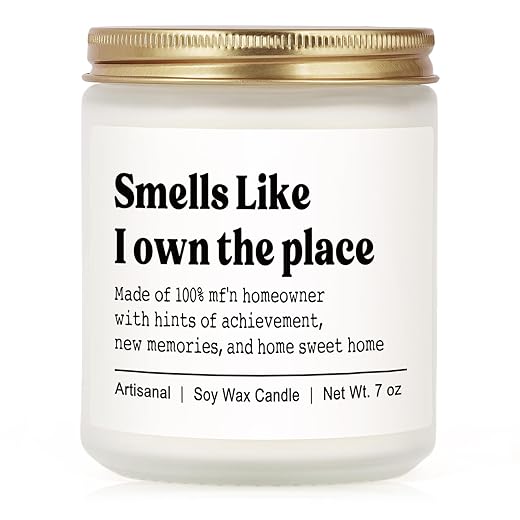 Niyewsor House Warming Gifts, New House/Home Candle, Best Housewarming Gift 2026, Closing Gifts for Home Buyers, New Homeowner, First Apartment Essentials, Handmade, 7oz