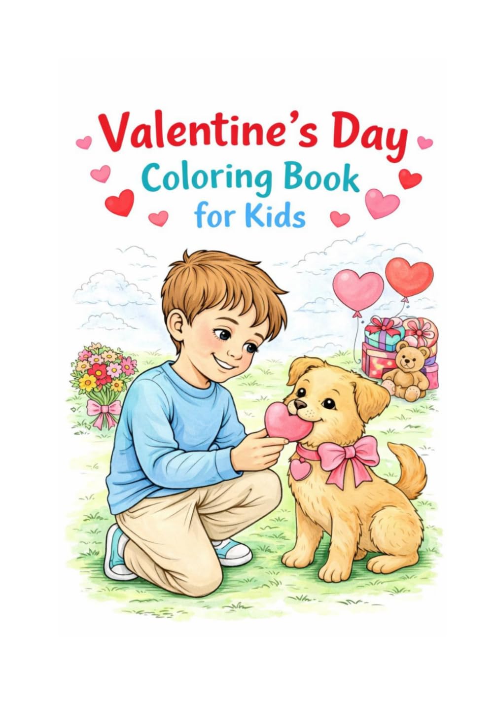 Valentine’s Day Coloring Book for Kids: Love, Friendship & Family Scenes to Color | Ages 7–12
