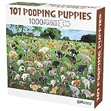 The Original 1000 Piece Puzzle, 101 Pooping Puppies, Dogs Pooping Puzzle, Perfect White Elephant Gag