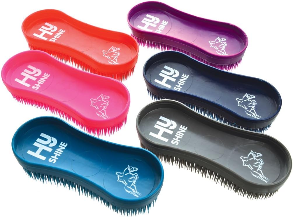 6 X HYSHINE MIRACLE BRUSHES - MULTIPACK VARIOUS COLOURS HORSE PONY GROOMING