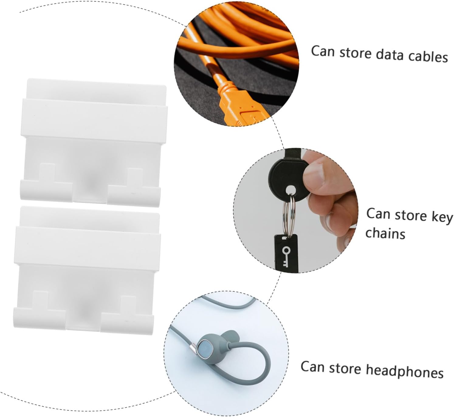 NUOBESTY 2Pcs Wall Mounted Cell Phone Rack No Drilling Bathroom Storage for Smart Phones Durable Adhesive Holder for Hands Use Shower Tub Kitchen image 3