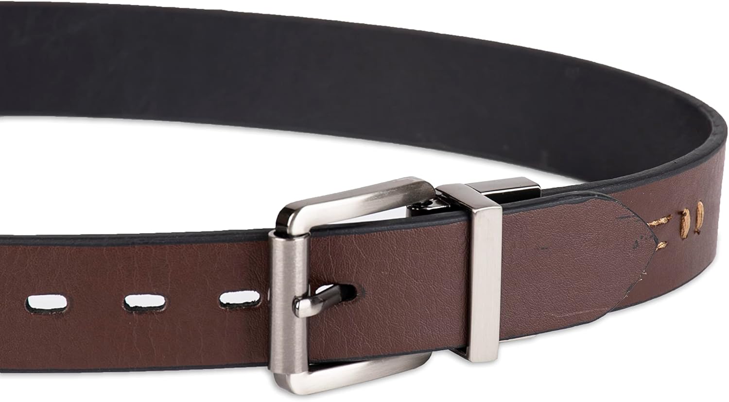 Levi's Big Kids Belt - School Friendly Casual Two-in-One Reversible Belt - Image 4